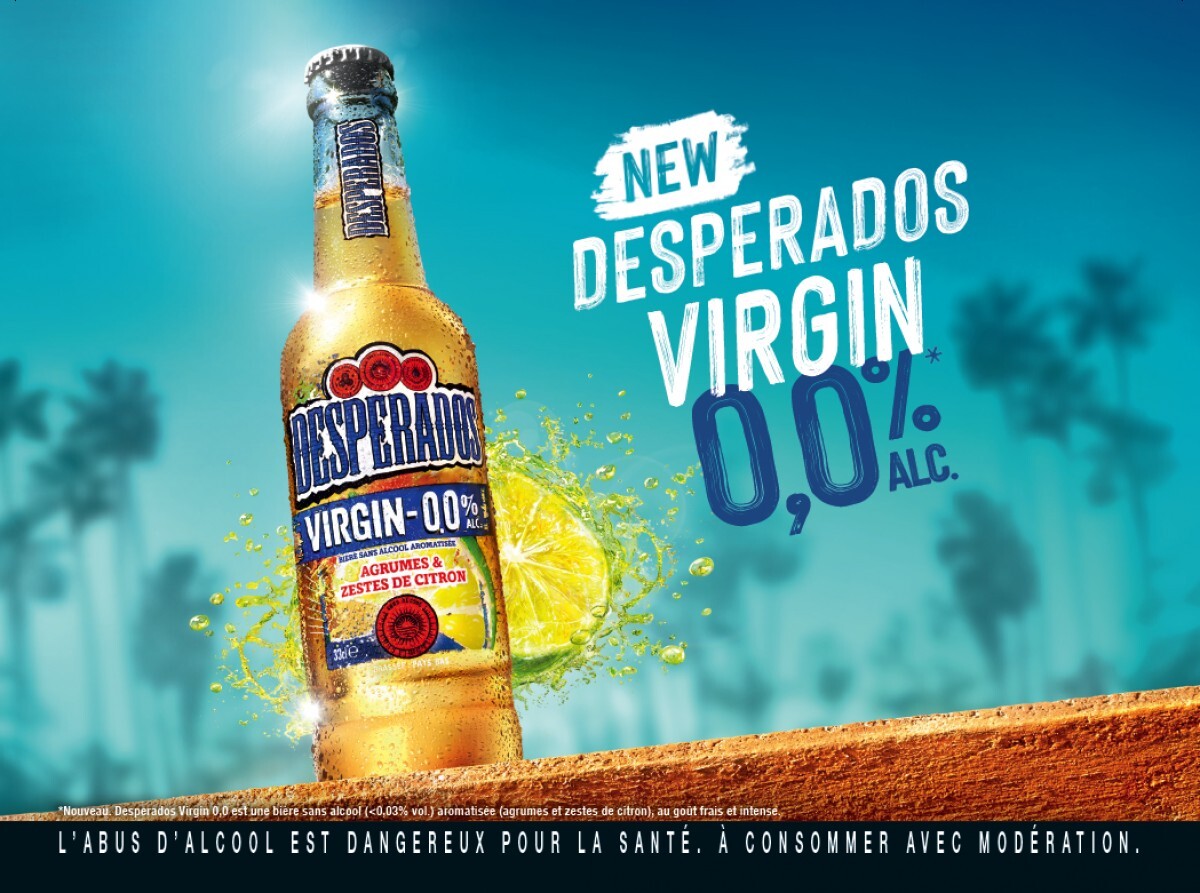 Alcohol-Free Beer Innovations : Desperados Virgin 0.0%