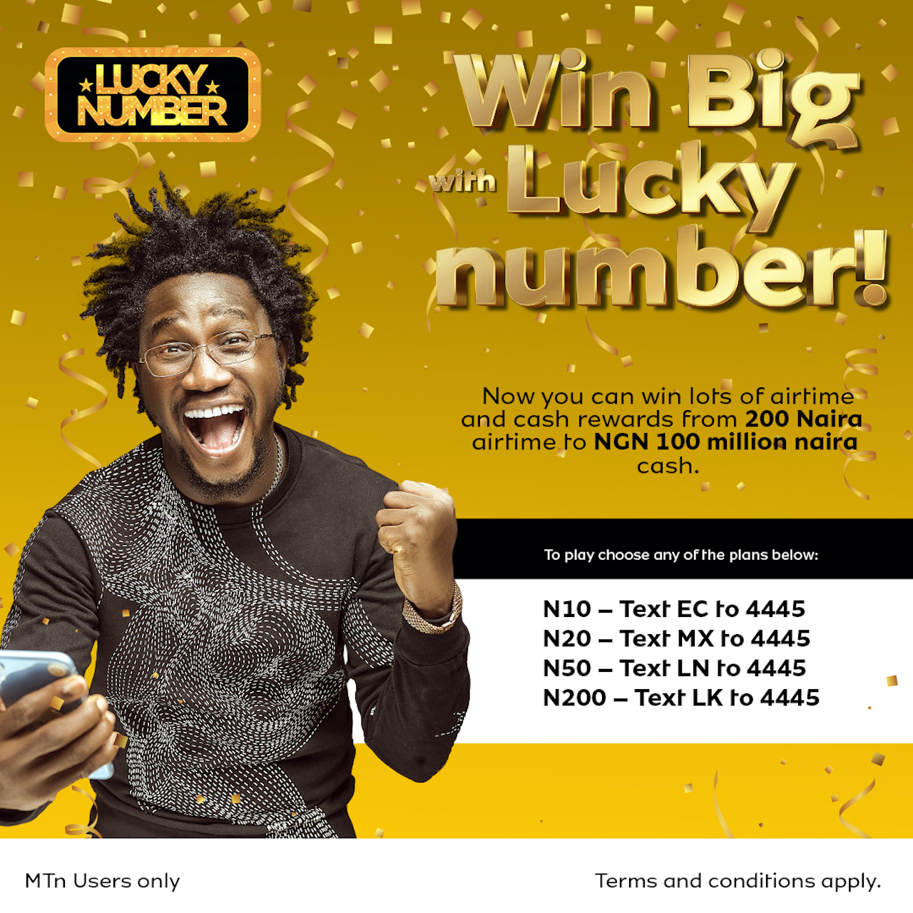 MTN Launches Lucky Number N100 Million Cash Prize Marketing Edge 